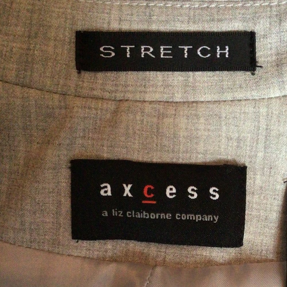 axcess A Liz Claiborne Company - Gray Blazer Jacket - Picture 7 of 9